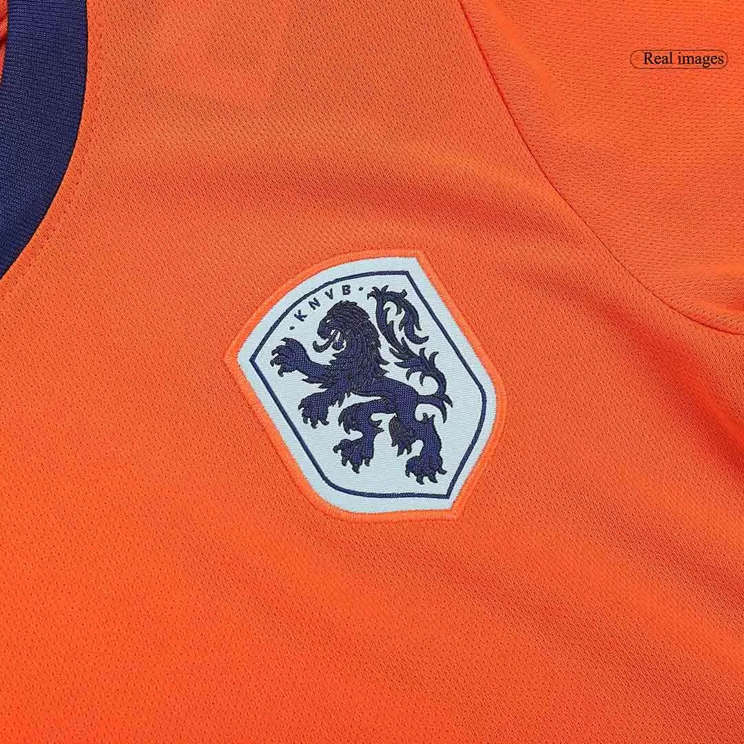 Kids Netherlands Custom Home Soccer Kits 2024