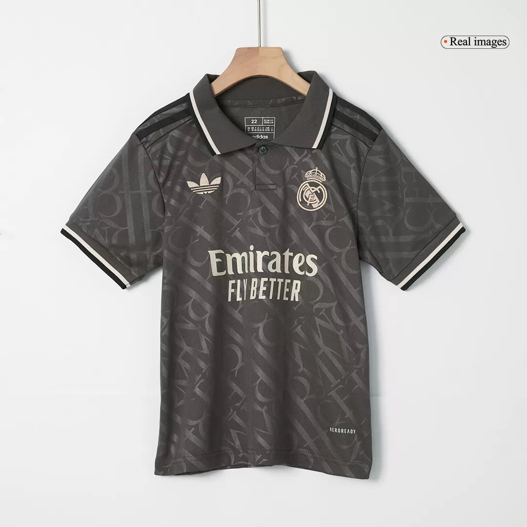 Kids Real Madrid Custom Third Away Full Soccer Kits
2024/25