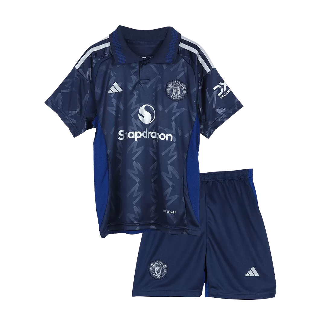 Kids Manchester United Custom Away Soccer Kits 2024/25