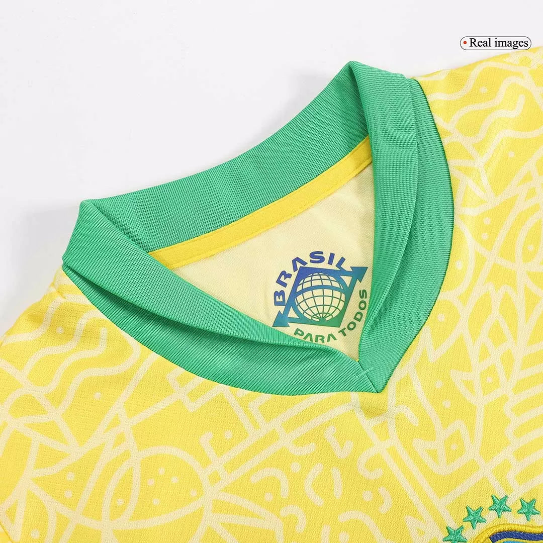 Kids Brazil Custom Home Full Soccer Kits
2024