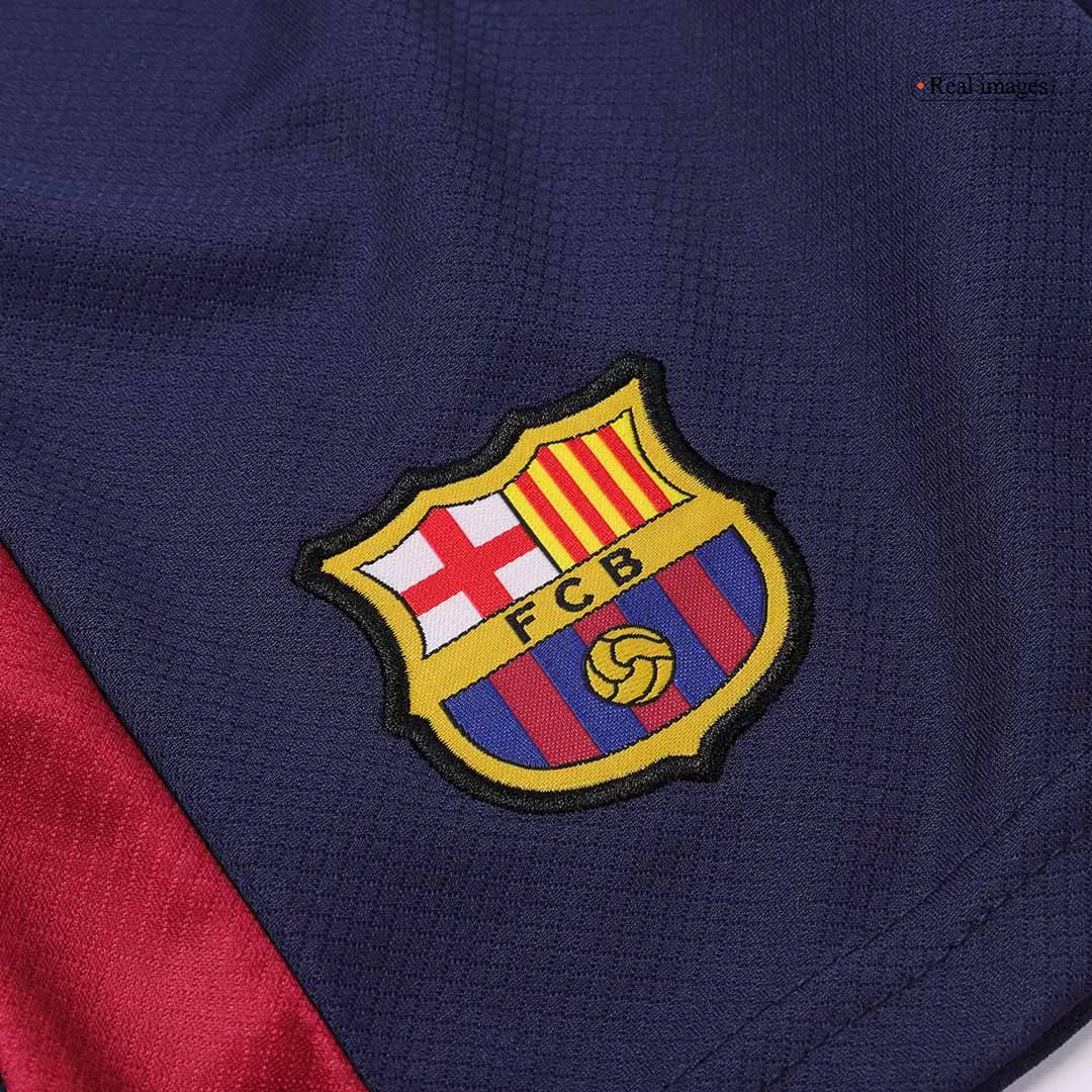 Kids Barcelona Custom Home Soccer Kits 2024/25 - Spotify Logo Without Text
