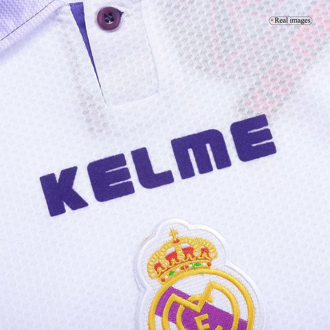 Real Madrid Retro Jersey Home Soccer Shirt 1997/98