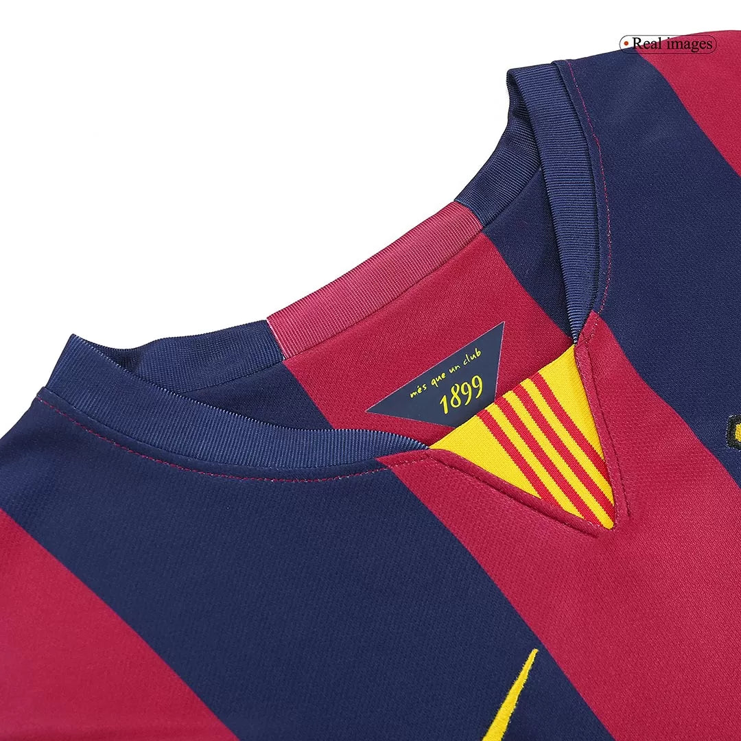 Barcelona Retro Jersey Home Soccer Shirt 2014/15