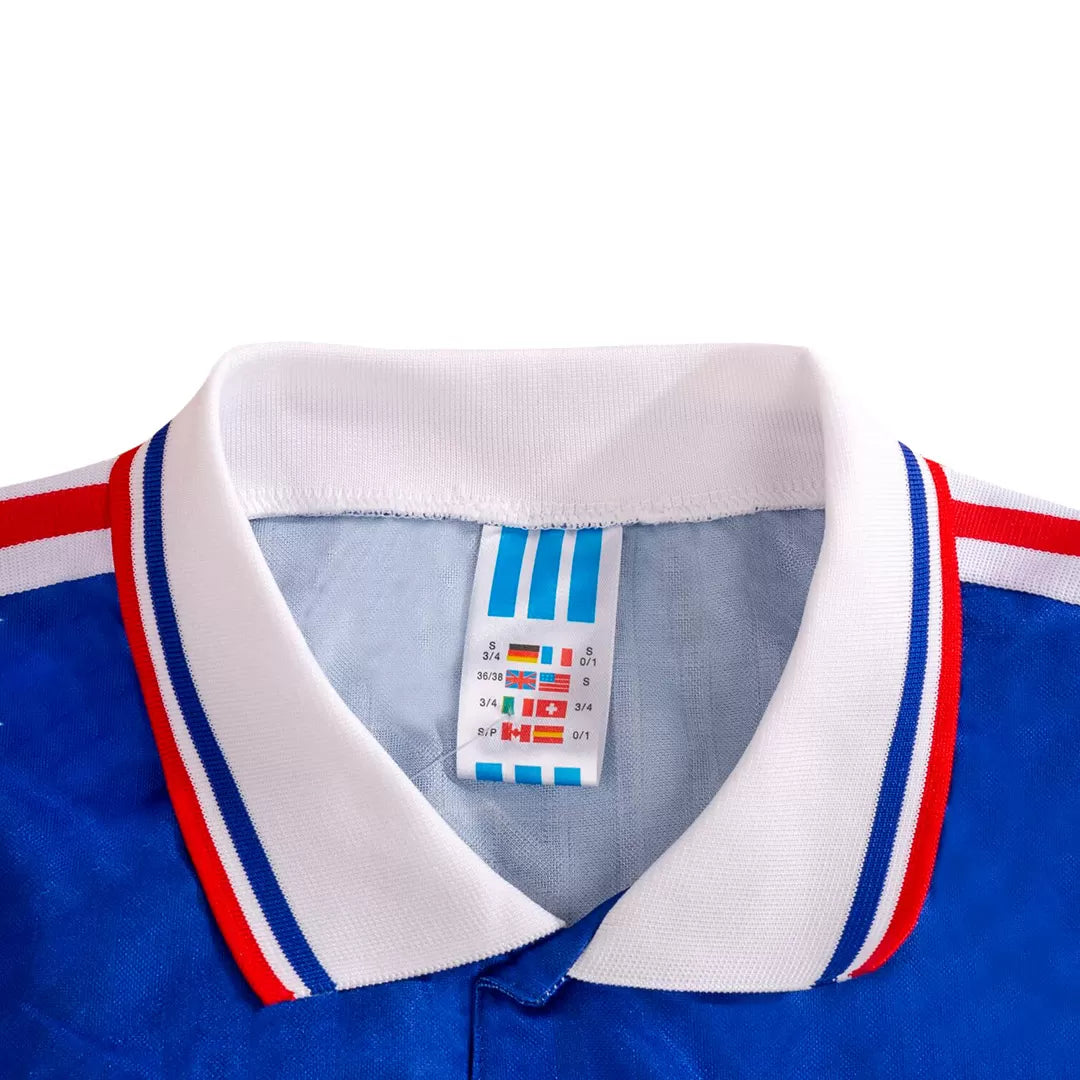 France Retro Jersey Home Soccer Shirt 1994