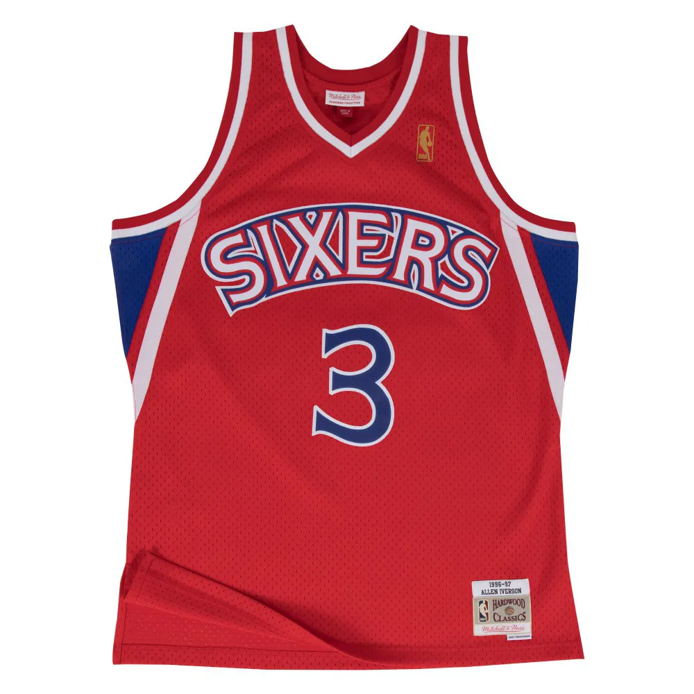 Allen Iverson Philadelphia 76ers 2000-01 Swingman Mitchell&Ness black NBA jersey