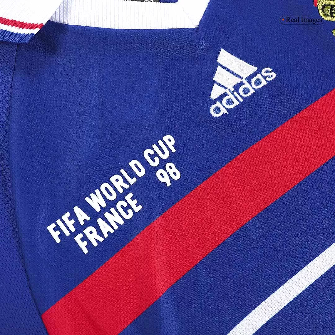 France World Cup Jersey Custom Home Soccer Retro Jersey 1998
