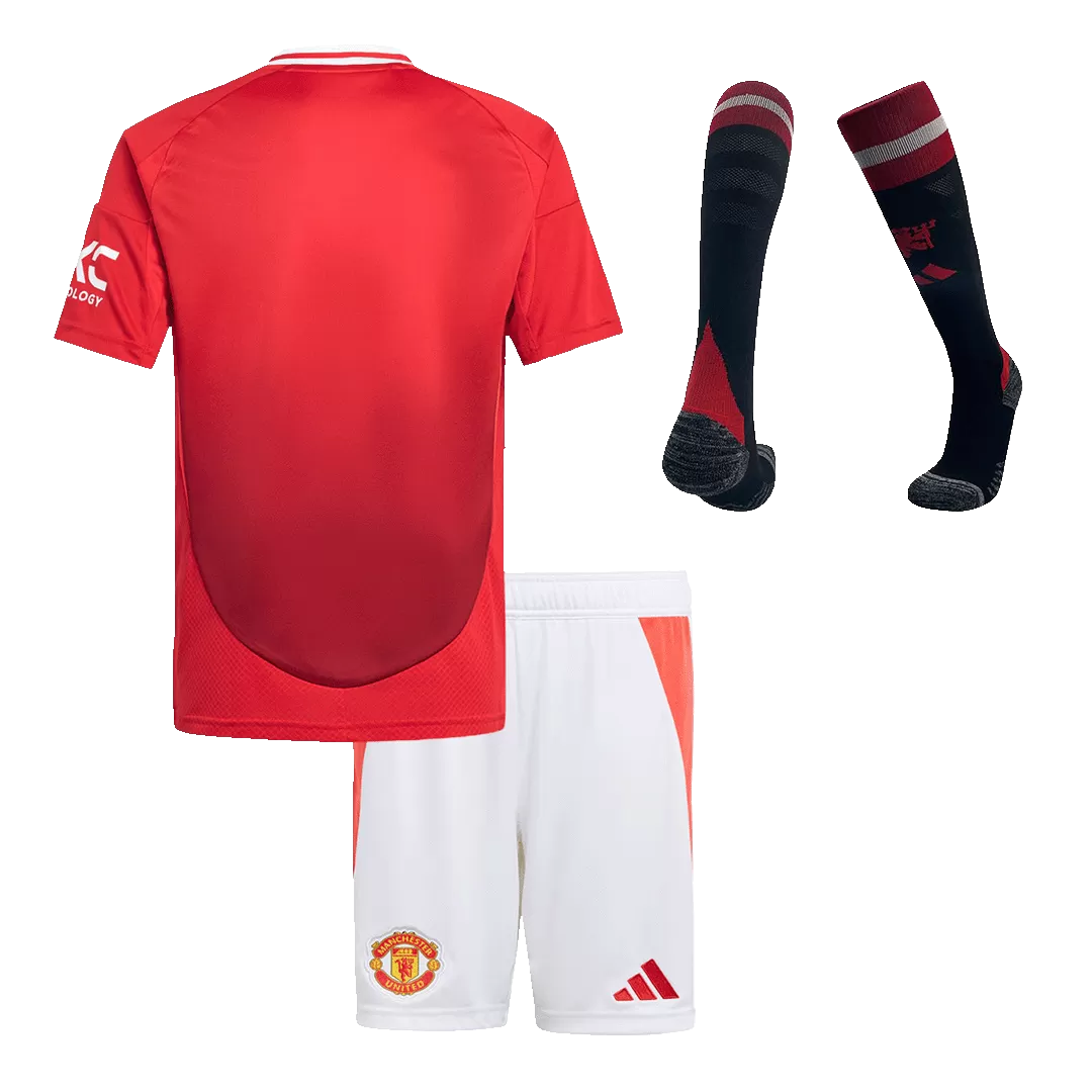 Kids Manchester United Custom Home Full Soccer Kits
2024/25