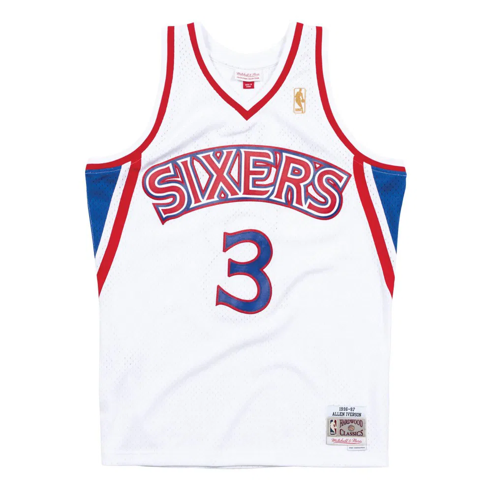 Allen Iverson Philadelphia 76ers 2000-01 Swingman Mitchell&Ness black NBA jersey