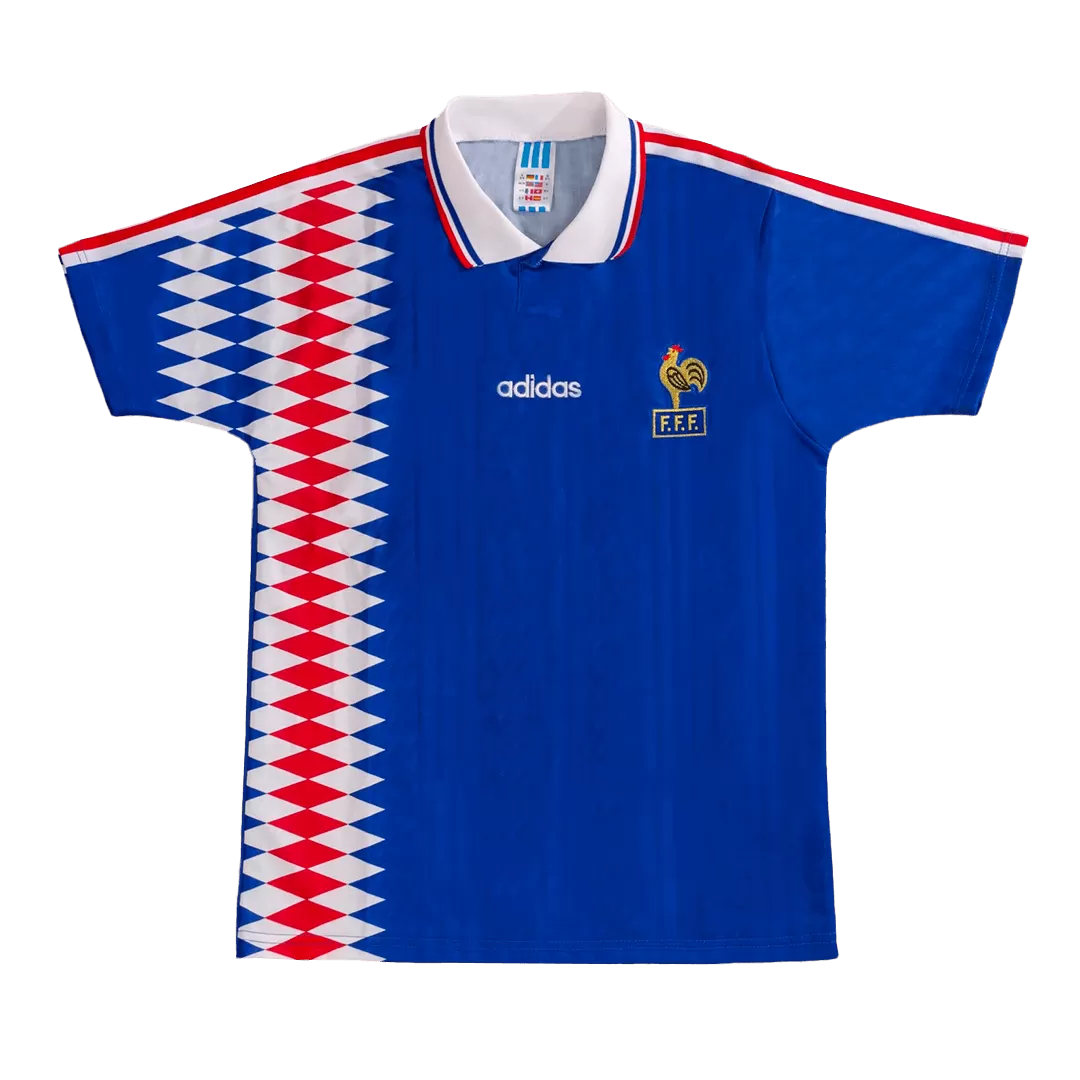 France Retro Jersey Home Soccer Shirt 1994