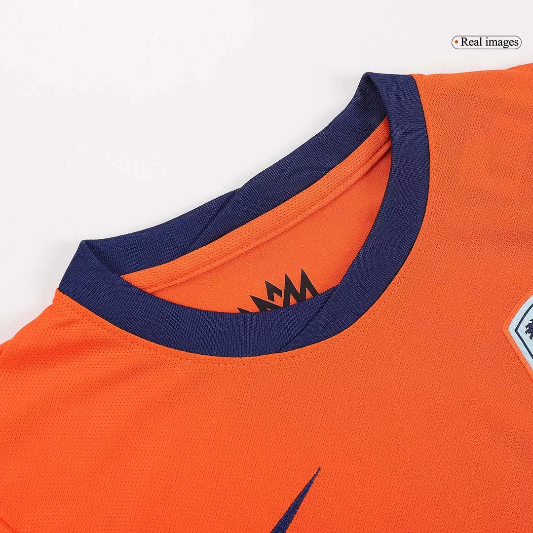 Kids Netherlands Custom Home Soccer Kits 2024