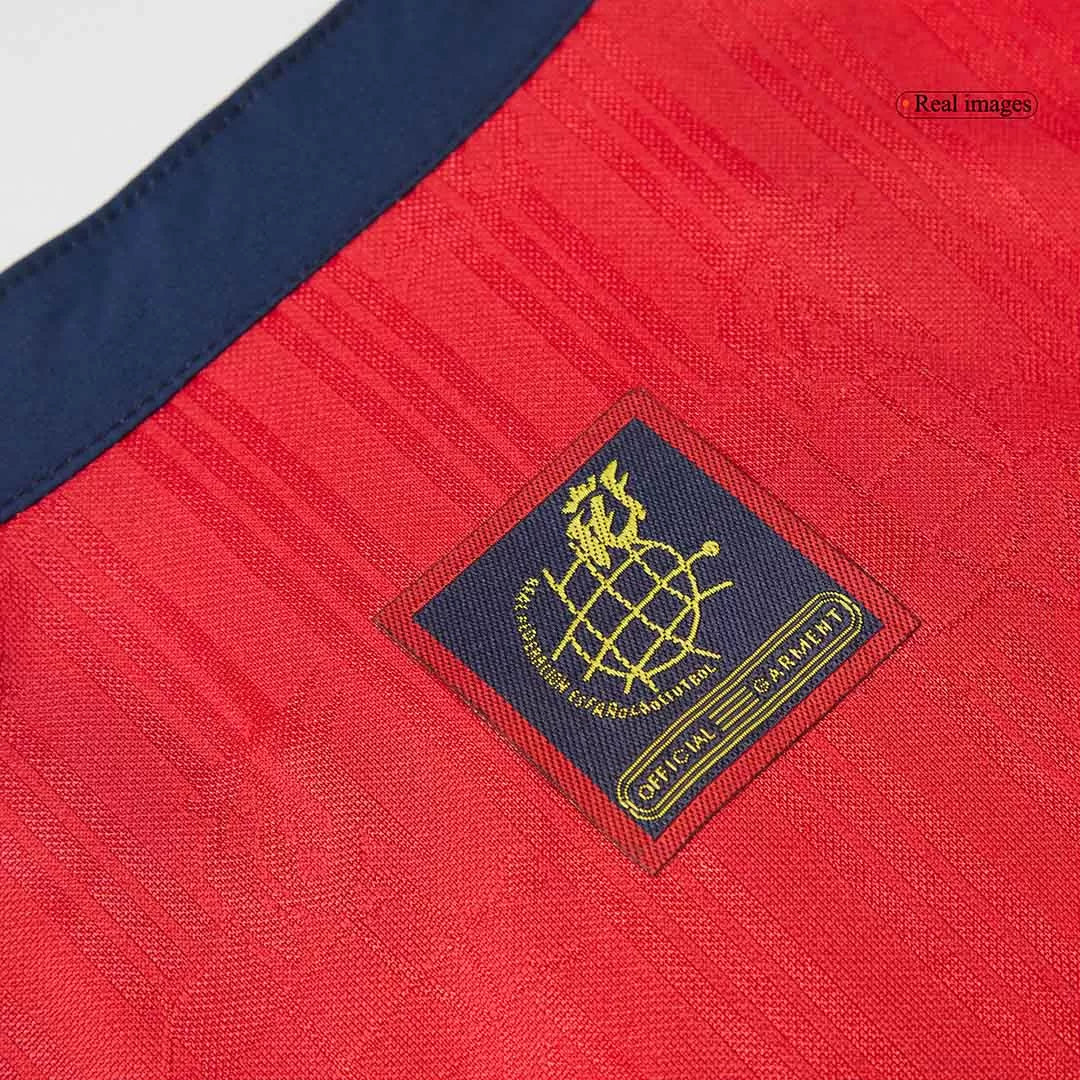 Spain Retro Jersey Home Soccer Shirt 1996
