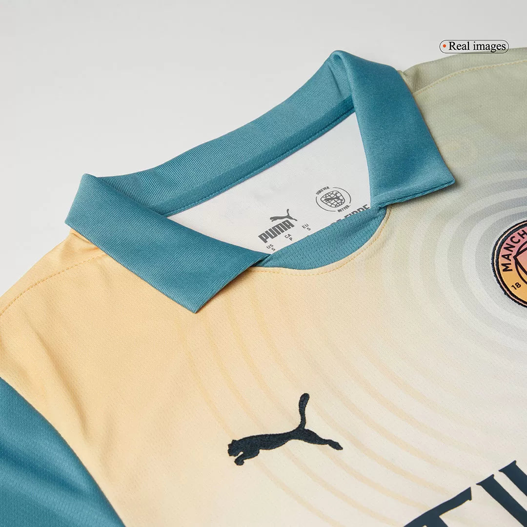 Manchester City Soccer Jersey Fourth Away 'Definitely City' Custom Shirt 2024/25