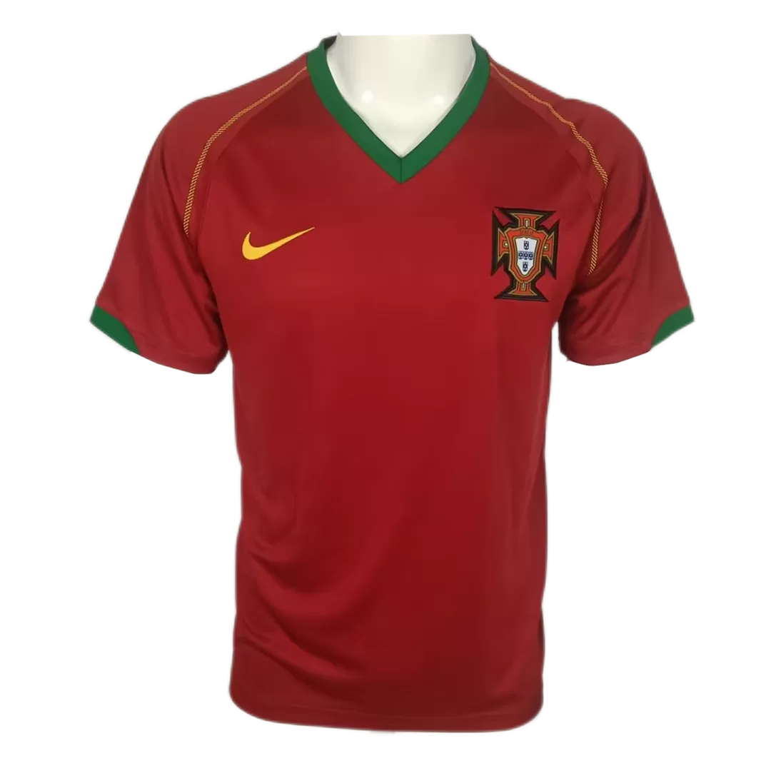 Portugal Retro Jersey Home Soccer Shirt 2006