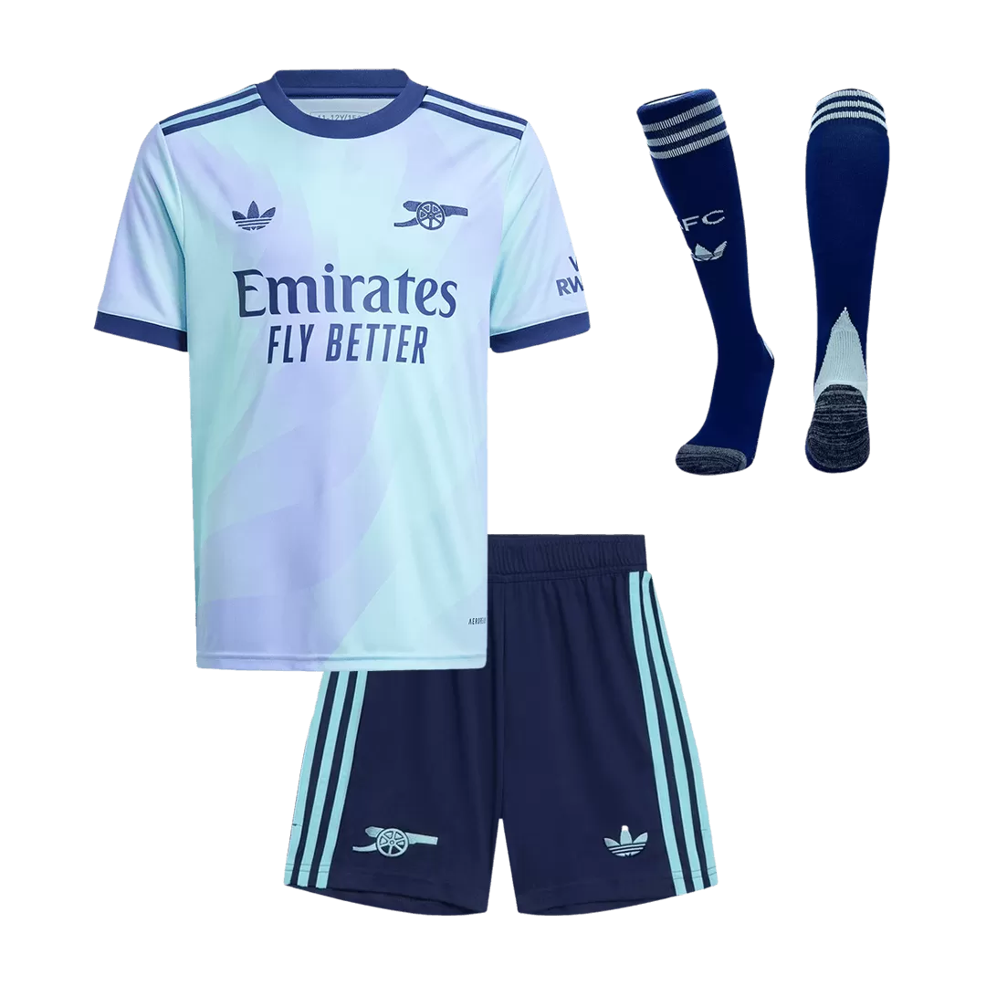 Kids Arsenal Custom Third Away Full Soccer Kits
2024/25