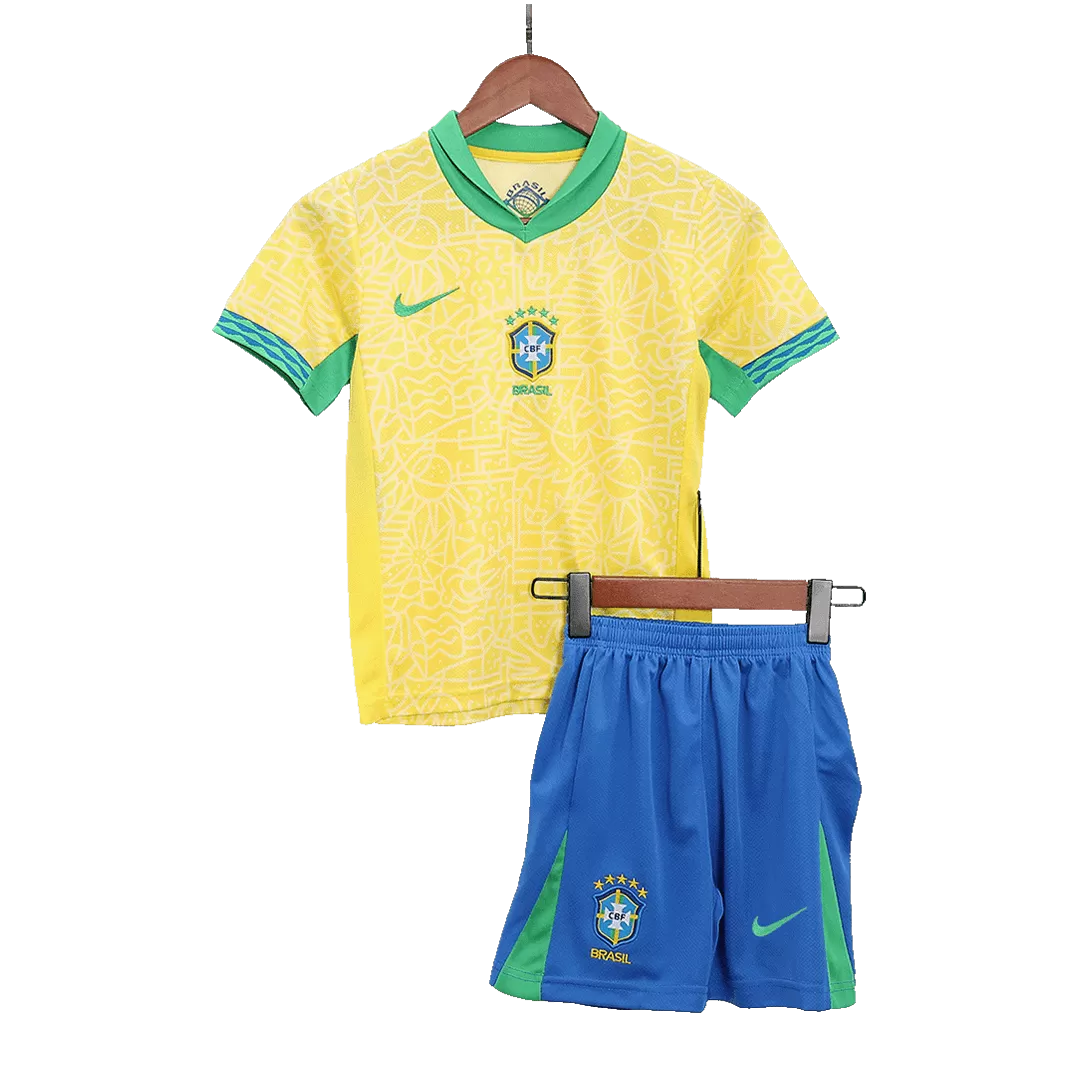 Kids Brazil Custom Home Full Soccer Kits
2024