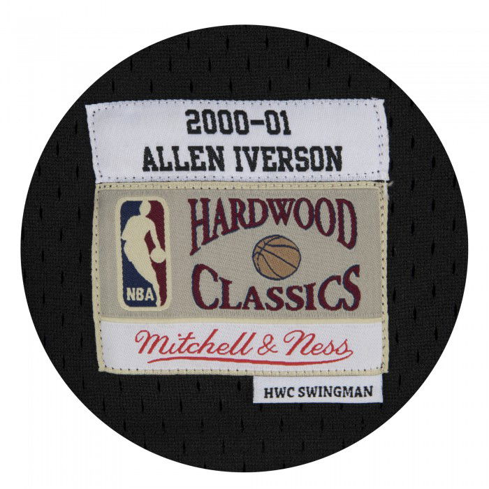 Allen Iverson Philadelphia 76ers 2000-01 Swingman Mitchell&Ness black NBA jersey