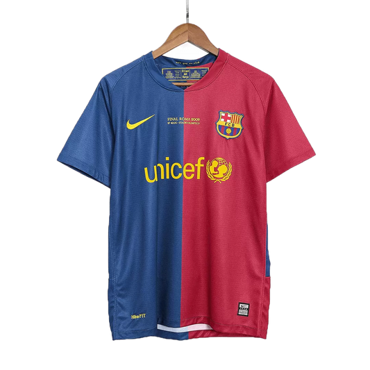 Barcelona Retro Jersey Home Soccer Shirt 2008/09 - UCL