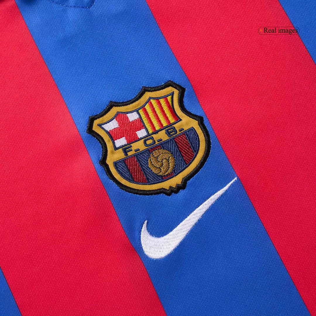 Barcelona Retro Jersey Home Soccer Shirt 2001/02