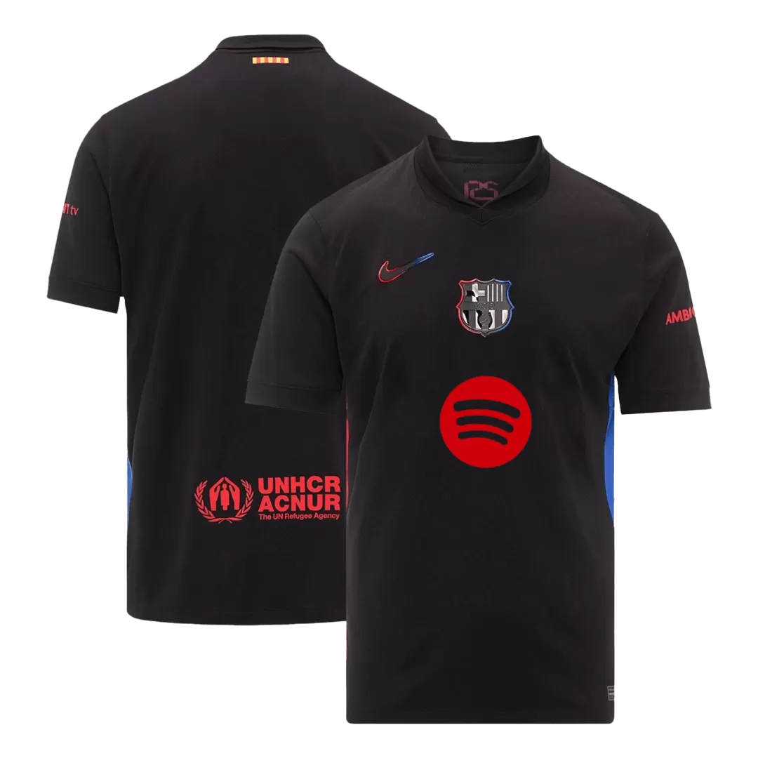 Barcelona Soccer Jersey Away Custom Shirt 2024/25 Spotify Logo Without Text