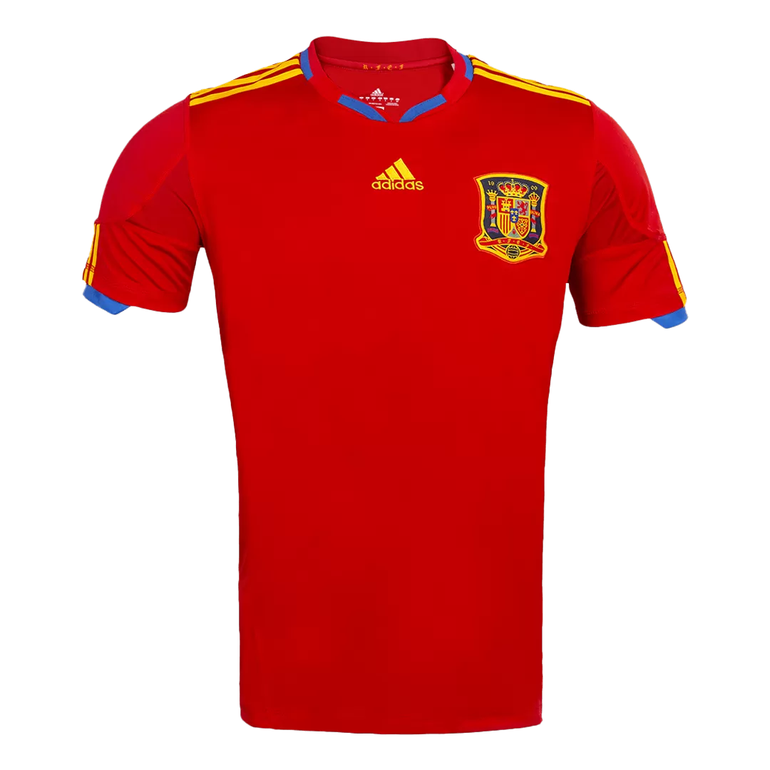 Spain Retro Jersey Home Soccer Shirt 2010