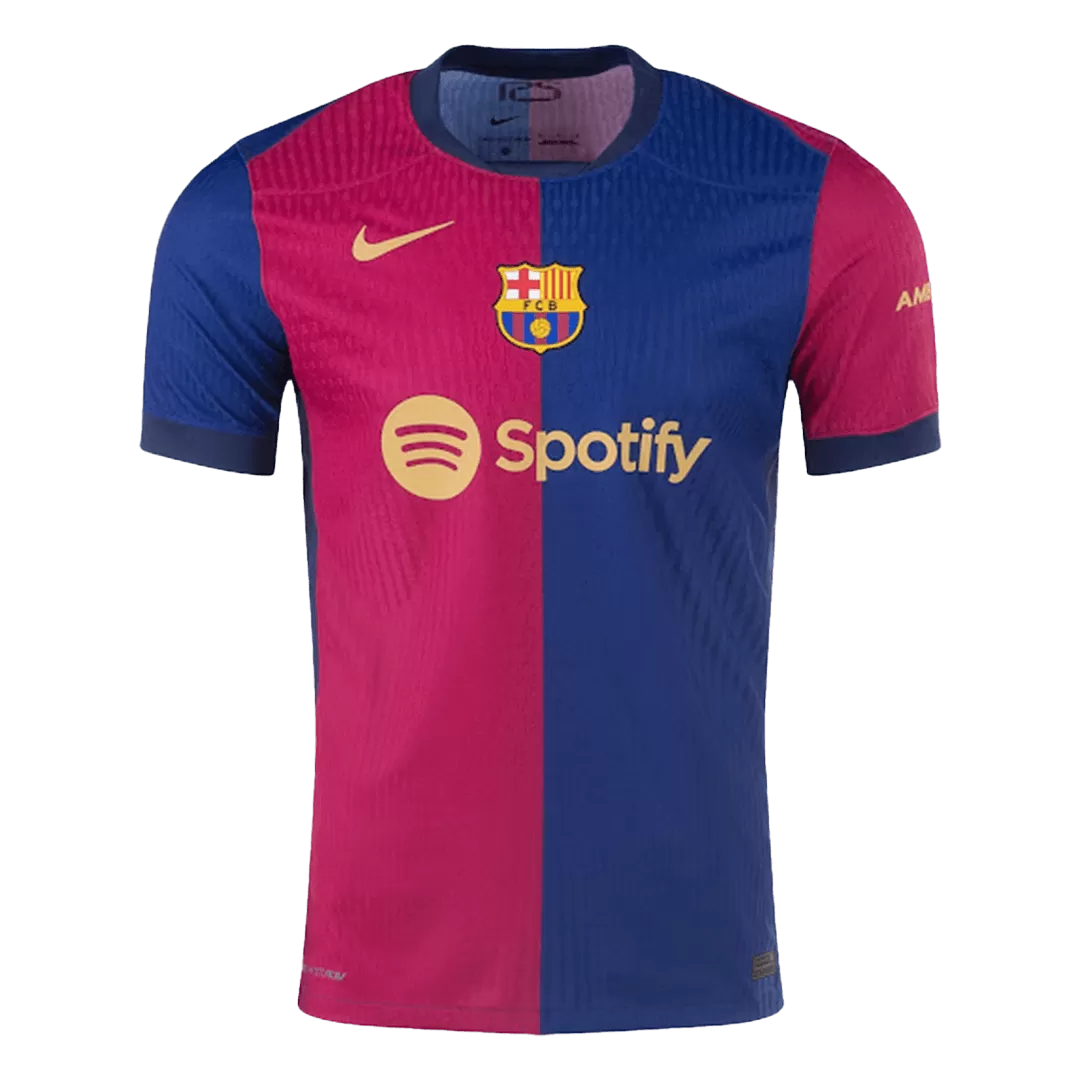 Authentic LAMINE YAMAL #19 Soccer Jersey Barcelona Home Shirt 2024/25-UCL