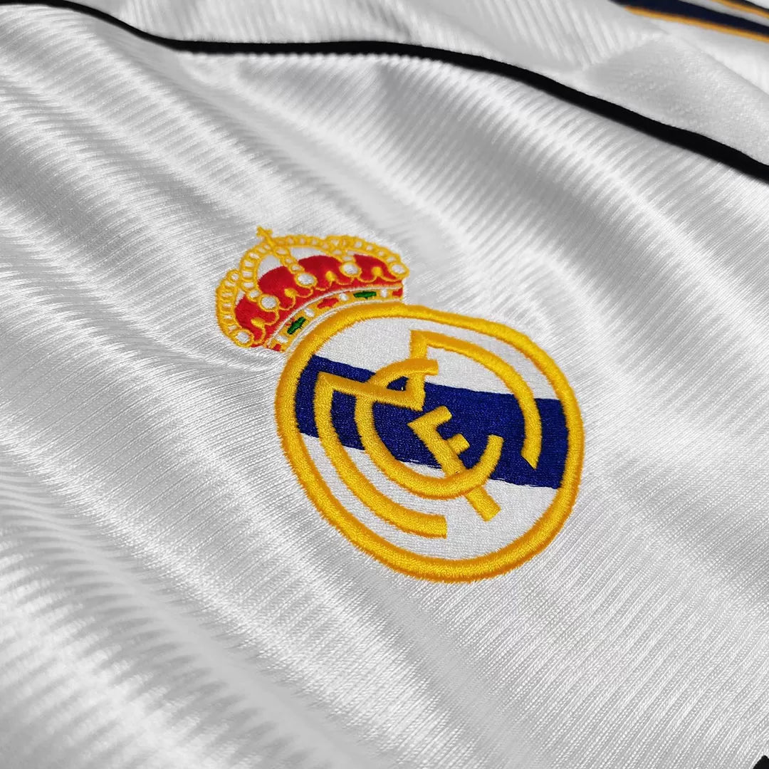 Real Madrid Retro Jersey Home Soccer Shirt 1998/00