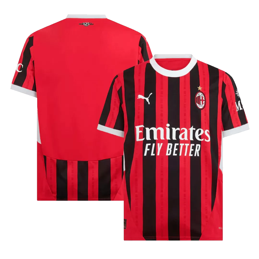 AC Milan Soccer Jersey Home Custom Shirt 2024/25