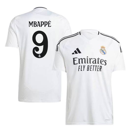 MBAPPÉ #9 Real Madrid Soccer Jersey Home Custom Shirt 2024/25