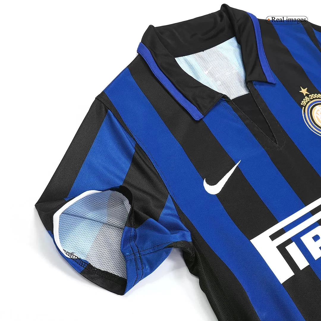 Inter Milan Jersey Custom Home Soccer Retro Jersey 2007/08