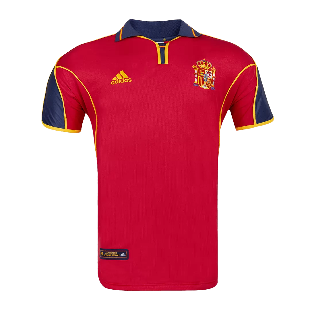 Spain Retro Jersey Home Soccer Shirt 2000