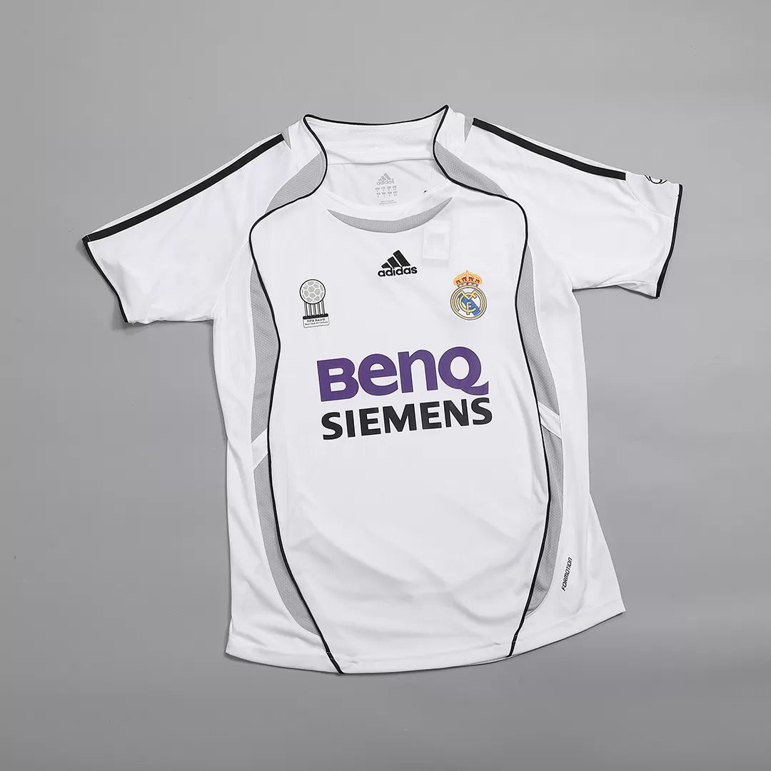 Real Madrid Retro Jersey Home Soccer Shirt 2006/07