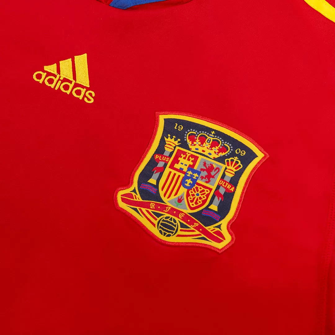 Spain Retro Jersey Home Soccer Shirt 2010