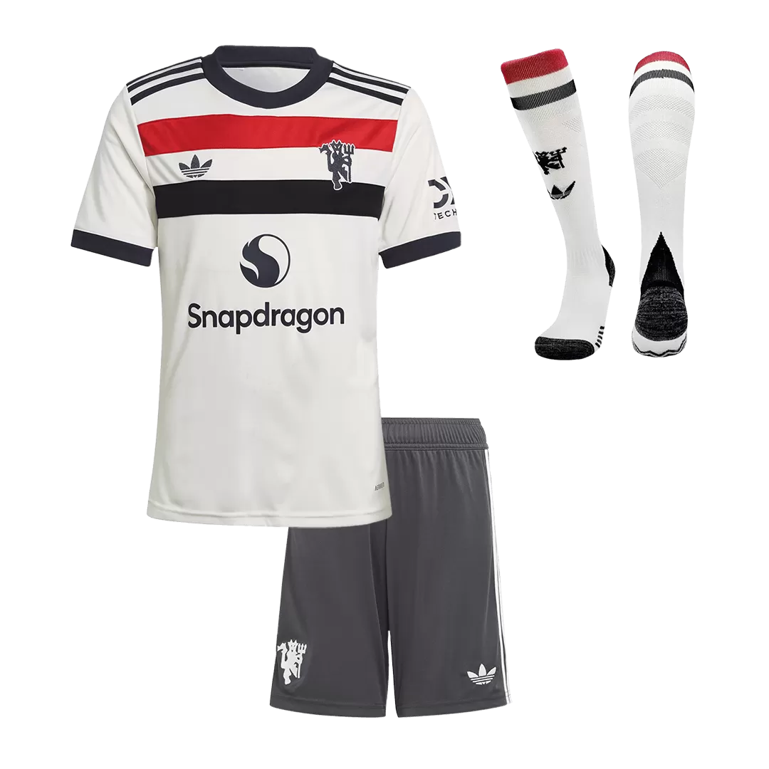 Kids Manchester United Custom Third Away Full Soccer Kits
2024/25