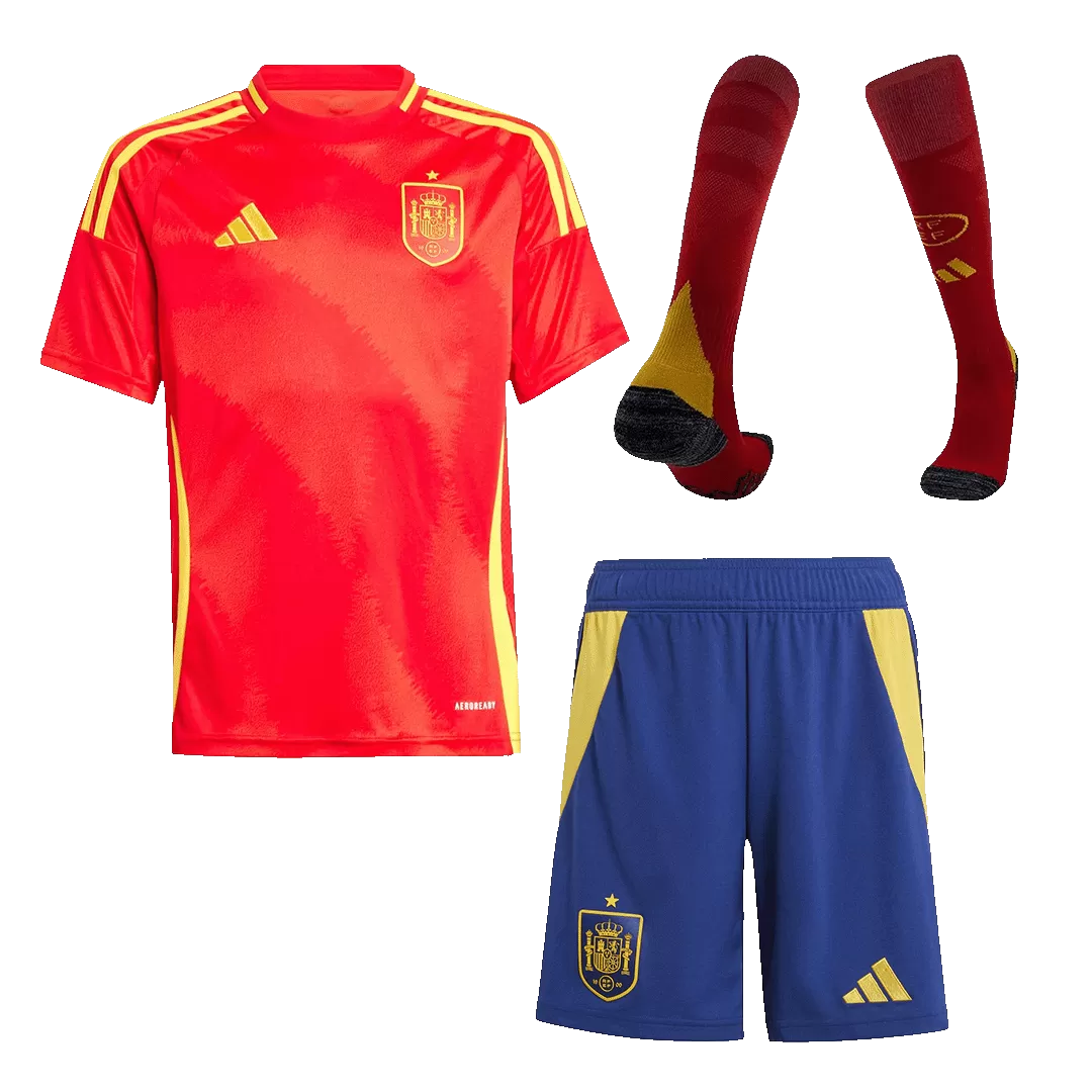 Kids Spain Custom Home Full Soccer Kits
2024