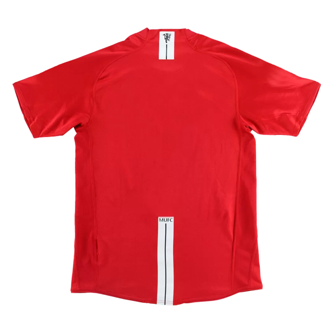Manchester United Retro Jersey Home Soccer Shirt 2007/08