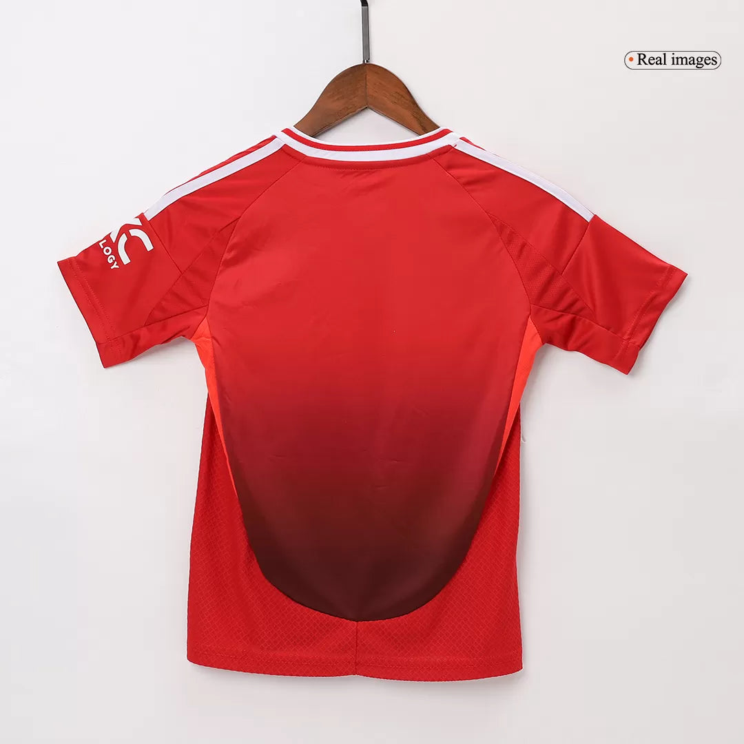 Kids Manchester United Custom Home Soccer Kits 2024/25