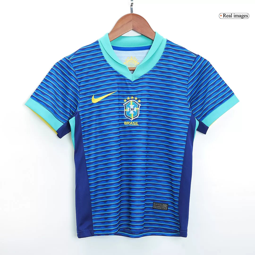 Kids Brazil Custom Away Full Soccer Kits
2024