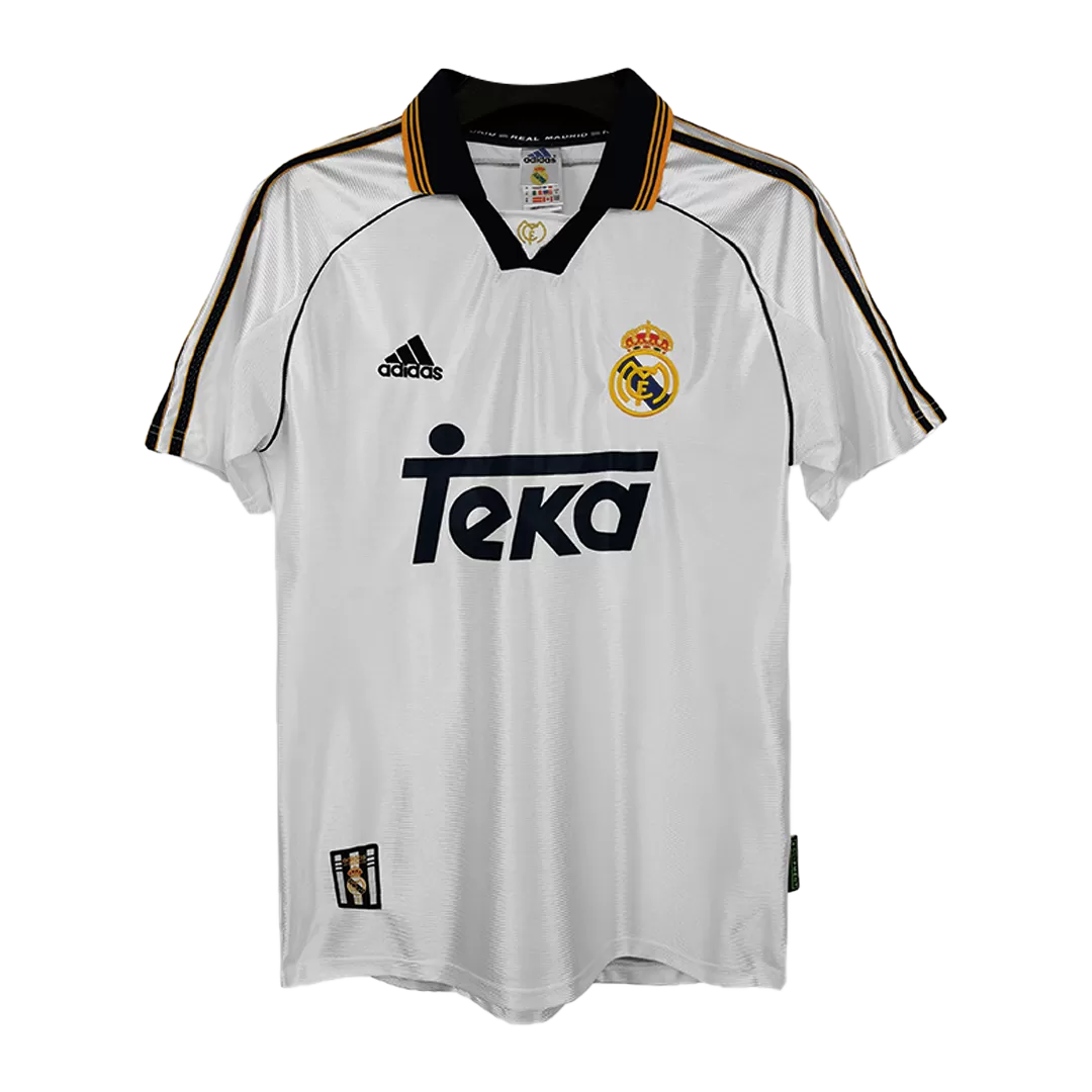 Real Madrid Retro Jersey Home Soccer Shirt 1998/00