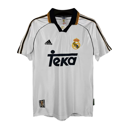 Real Madrid Retro Jersey Home Soccer Shirt 1998/00