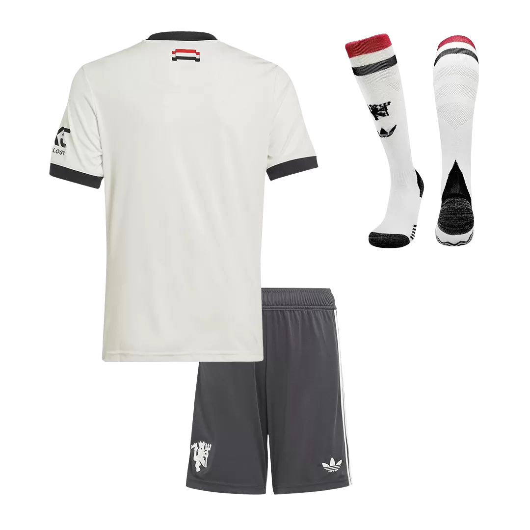 Kids Manchester United Custom Third Away Full Soccer Kits
2024/25