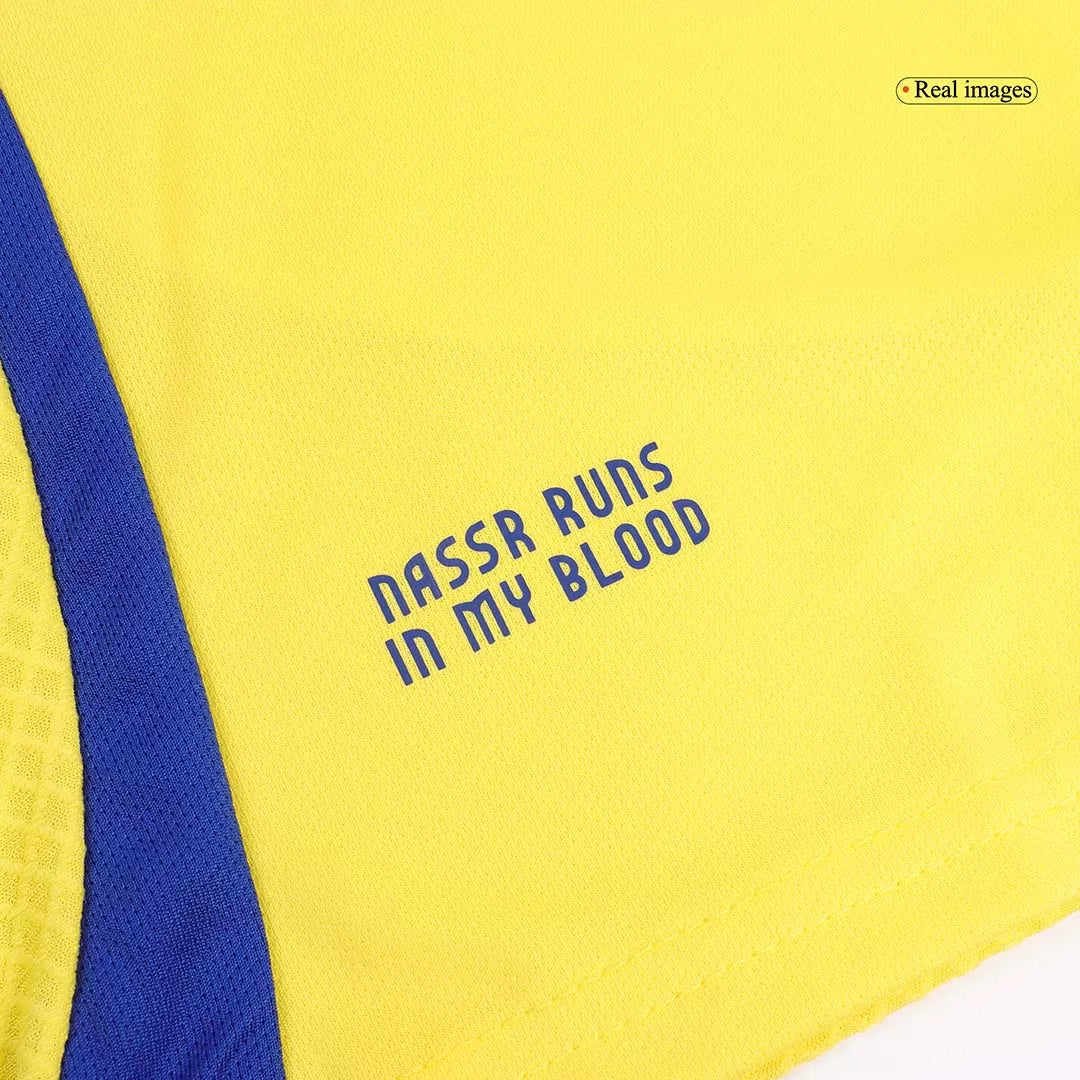 Kids Al Nassr Custom Home Soccer Kits 2024/25