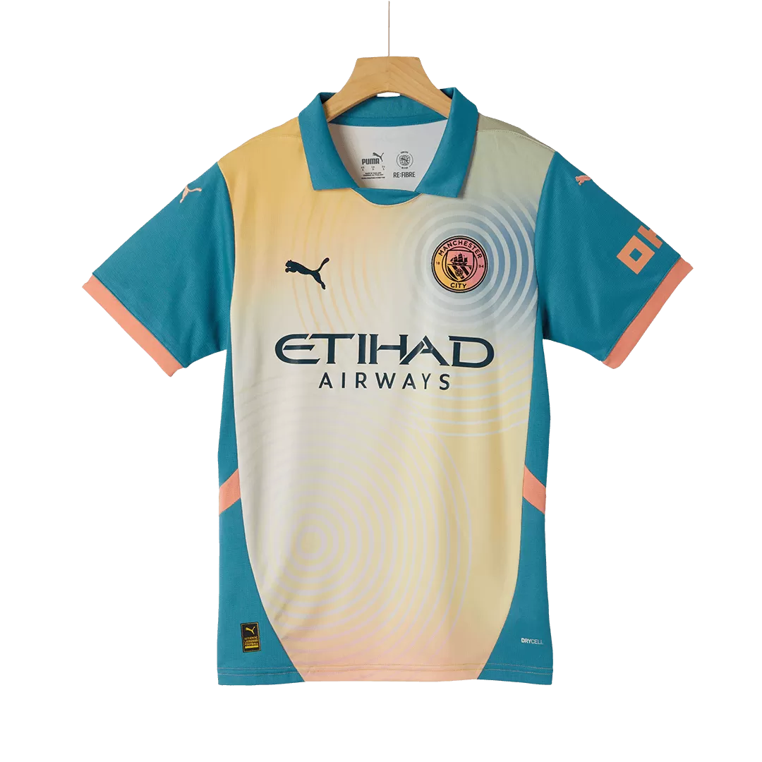 Manchester City Soccer Jersey Fourth Away 'Definitely City' Custom Shirt 2024/25