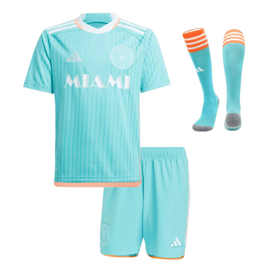 Kids Inter Miami CF Custom Third Away Full Soccer Kits
2024