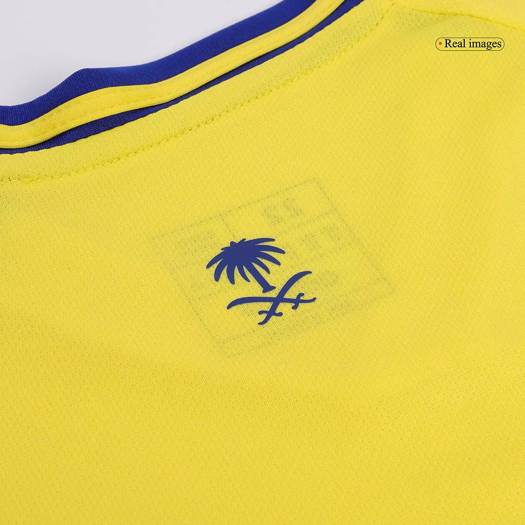Kids Al Nassr Custom Home Soccer Kits 2024/25