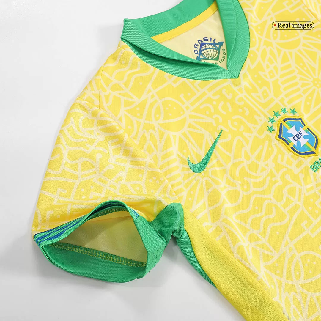 Kids Brazil Custom Home Full Soccer Kits
2024