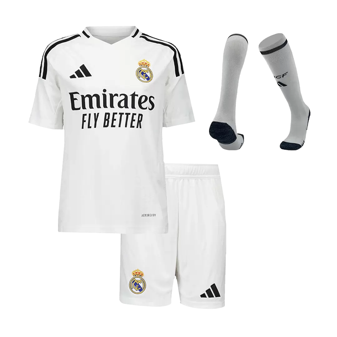 Kids Real Madrid Custom Home Full Soccer Kits
2024/25