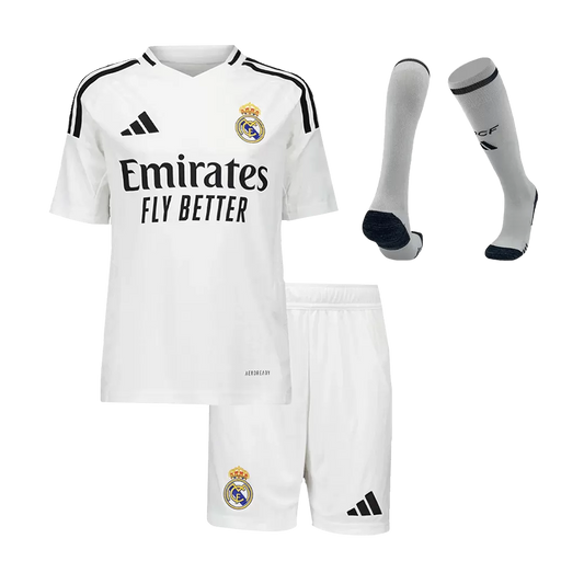 Kids Real Madrid Custom Home Full Soccer Kits
2024/25