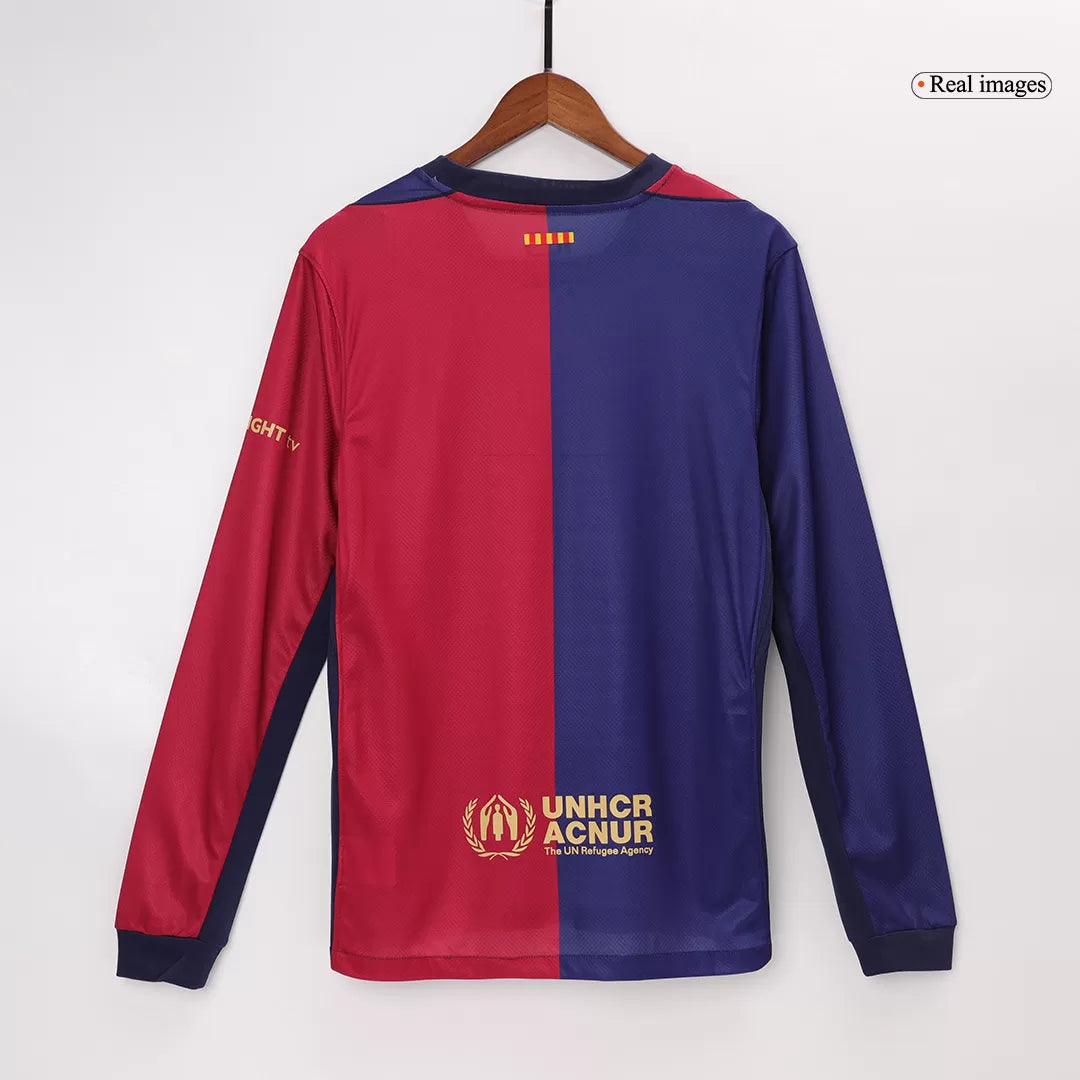 Barcelona Retro Jersey Home Long Sleeve Soccer Shirt 2024/25