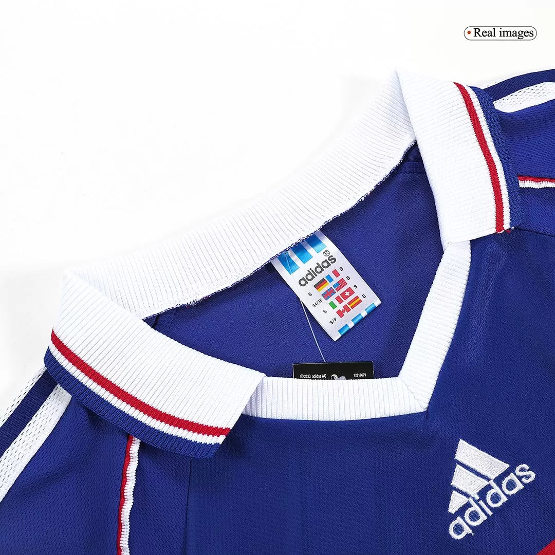 France World Cup Jersey Custom Home Soccer Retro Jersey 1998
