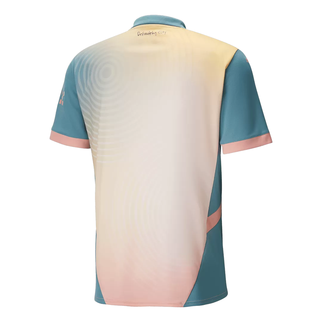 Manchester City Soccer Jersey Fourth Away 'Definitely City' Custom Shirt 2024/25